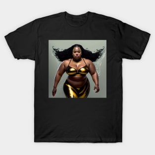 Summer Vibes, Curvy Summer, Curvy and Beautiful Superwoman, Swimmer Athlete. Female are strong. Sticker T-Shirt